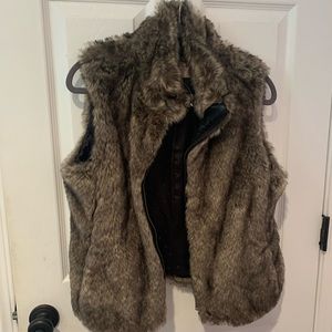 Faux fur vest